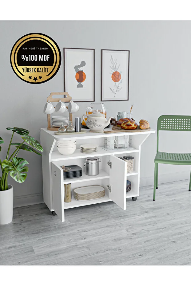 Butterfly Masa Çok Amaçlı Masa Ve Dolap Katlanır Özellikli